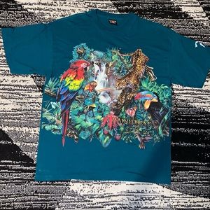 Vintage all over print rainforest tee